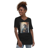 Guitar Is Poetry in Motion Unisex Short Sleeve V-Neck T-Shirt - Beyond T-shirts